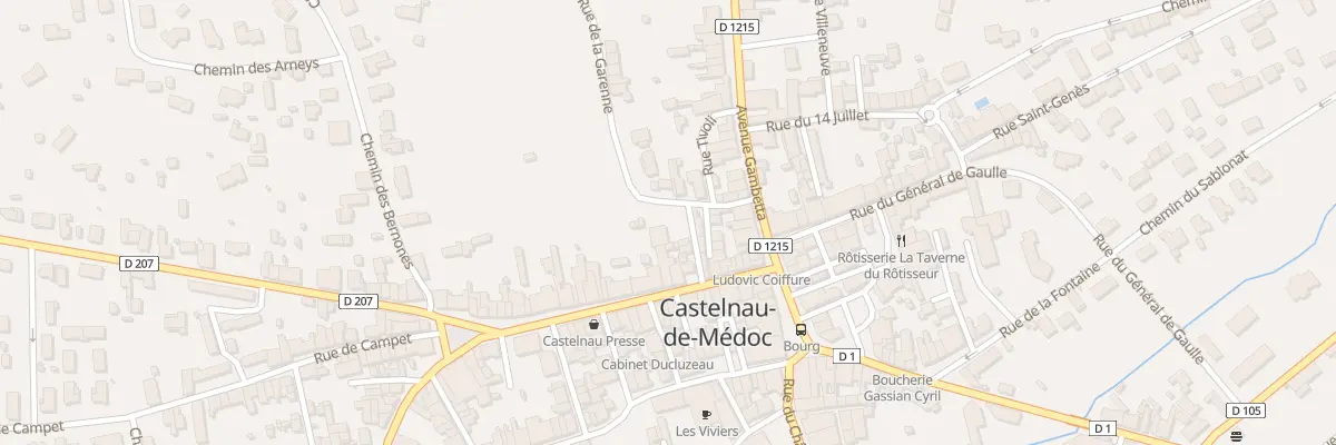 Plan du 10 Rue de la Garenne à Castelnau-de-Médoc