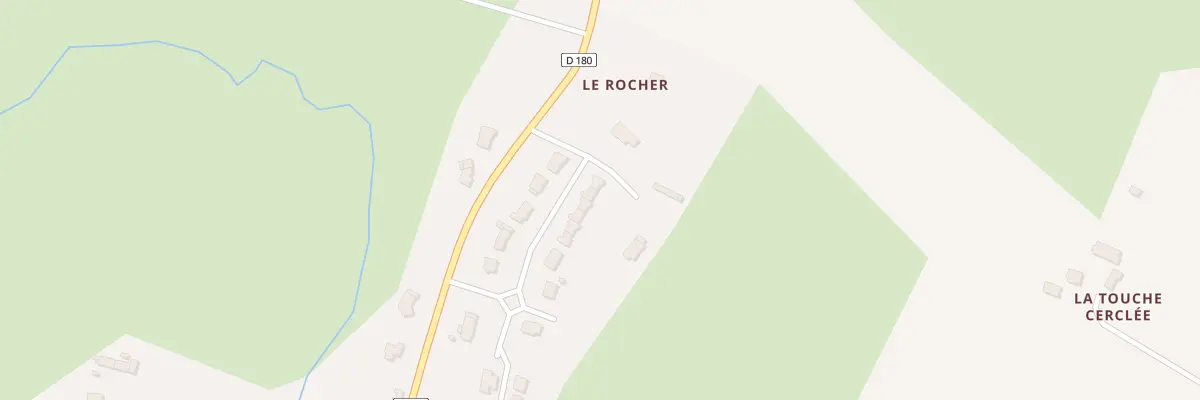Plan du 21 Rue du Rocher Louvaines à Segré-en-Anjou Bleu