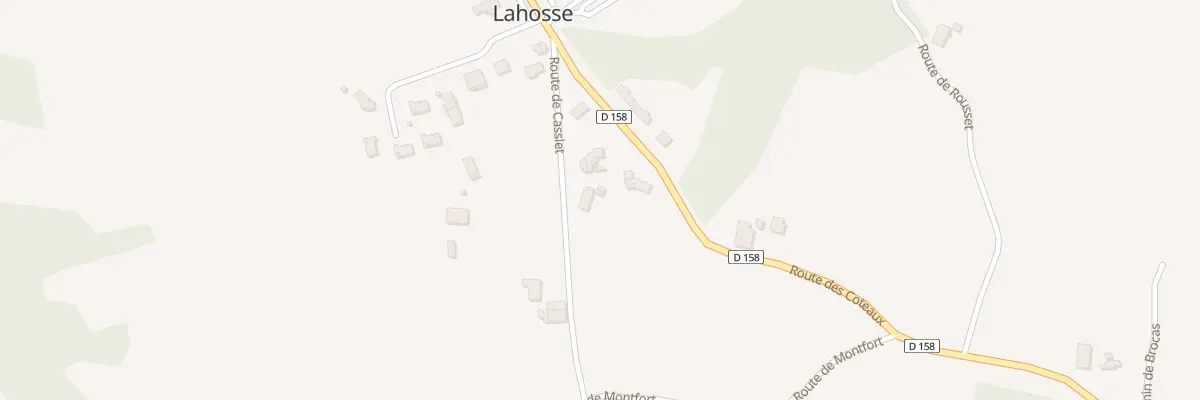 Plan du 151 Rte de Cassiet à Lahosse