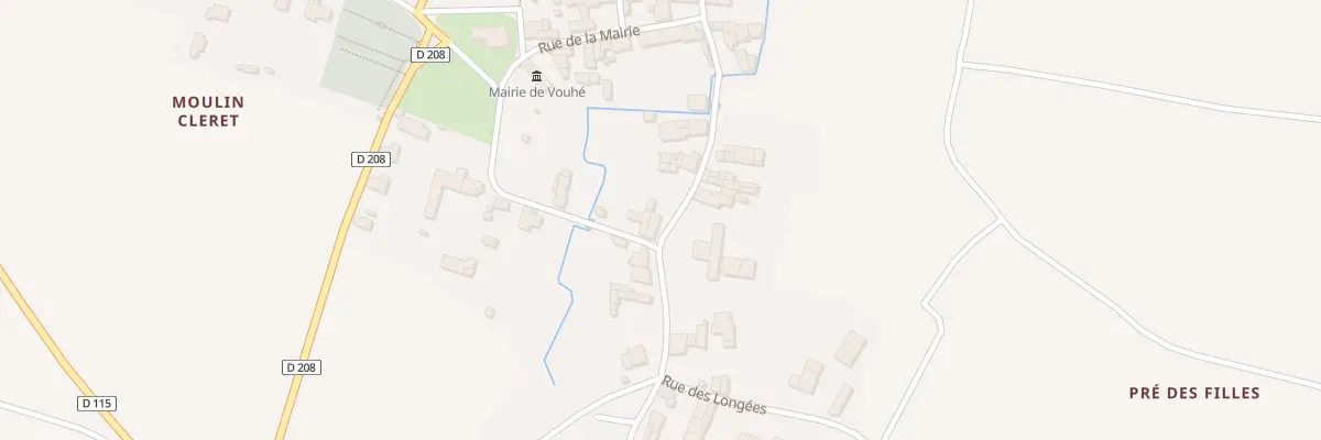 Plan du 1 Rue du Pont Blanchet à Vouhé