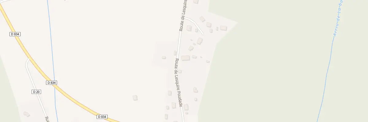 Plan du 4 Rte de Lesquire Poudade à Saugnac-et-Muret