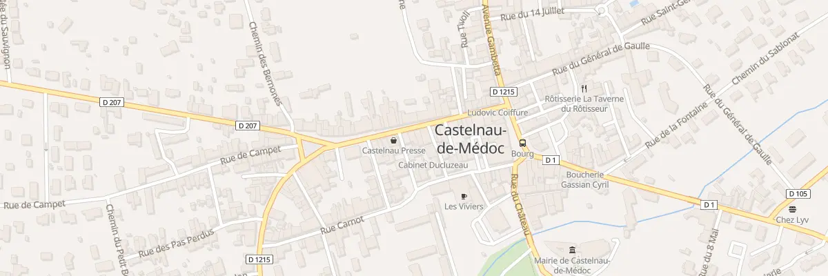 Plan du 22 Rue Victor Hugo à Castelnau-de-Médoc