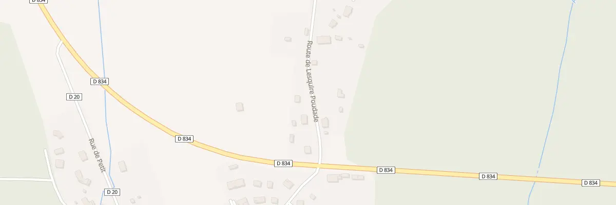 Plan du 9000 Rte de Lesquire Poudade à Saugnac-et-Muret
