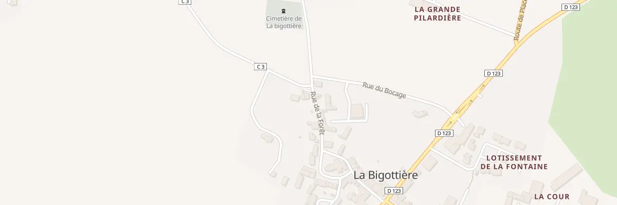 Plan du 9 Rue de la Forêt à La Bigottière