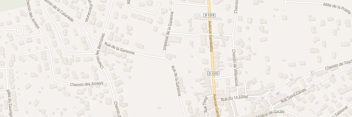 Plan du 25B Rue de la Garenne à Castelnau-de-Médoc