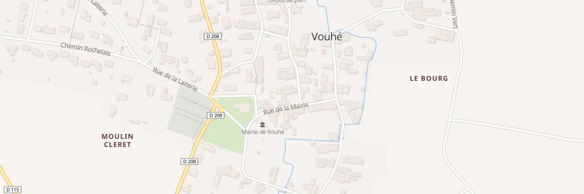 Plan du 1 Rue du Couvent à Vouhé