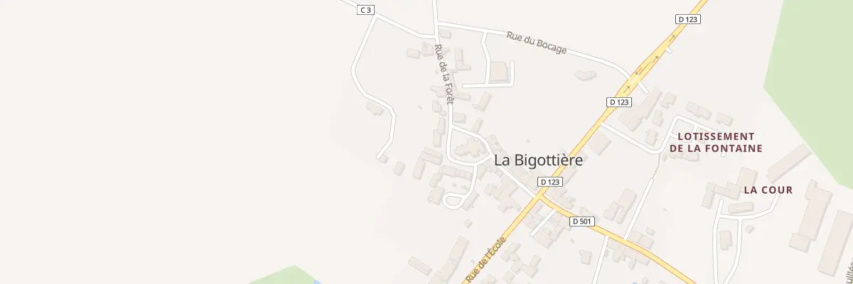 Plan du 23 Pl de l’Église à La Bigottière