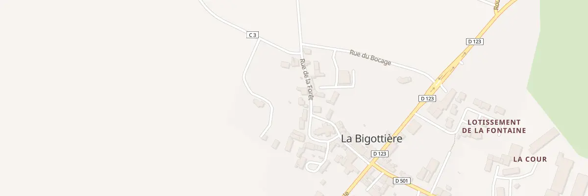 Plan du 5 Rue de la Forêt à La Bigottière