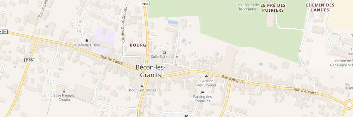 Plan du 7 Rue Saint Louis à Bécon-les-Granits