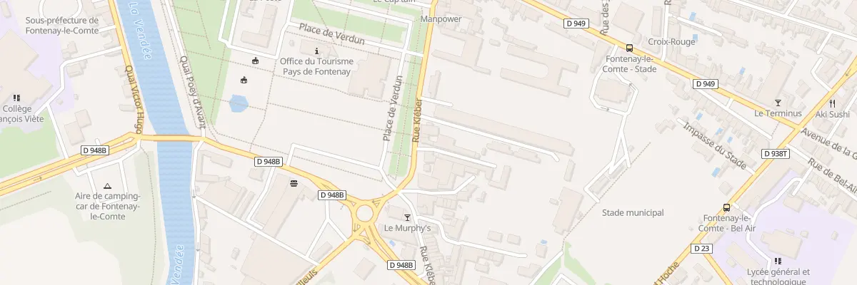 Plan du 23 Rue Kléber à Fontenay-le-Comte