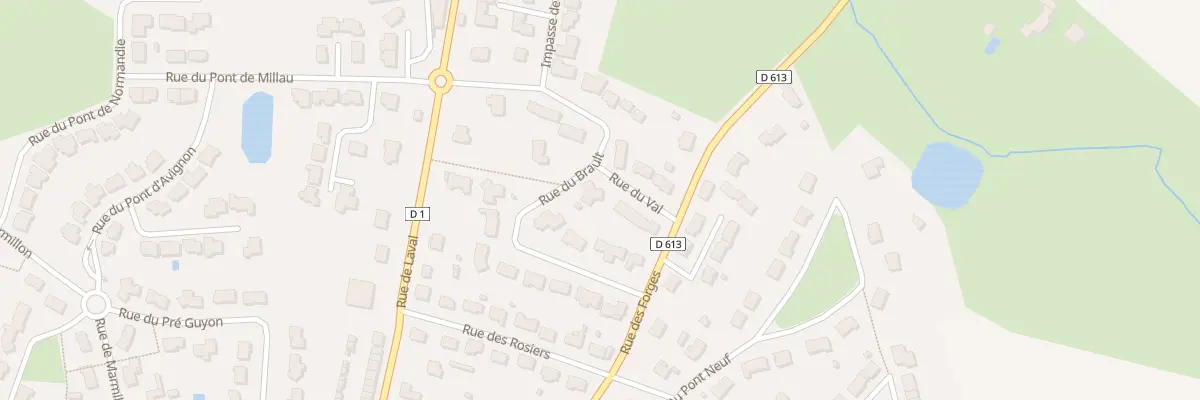 Plan du 7 Rue du Val à Quelaines-Saint-Gault