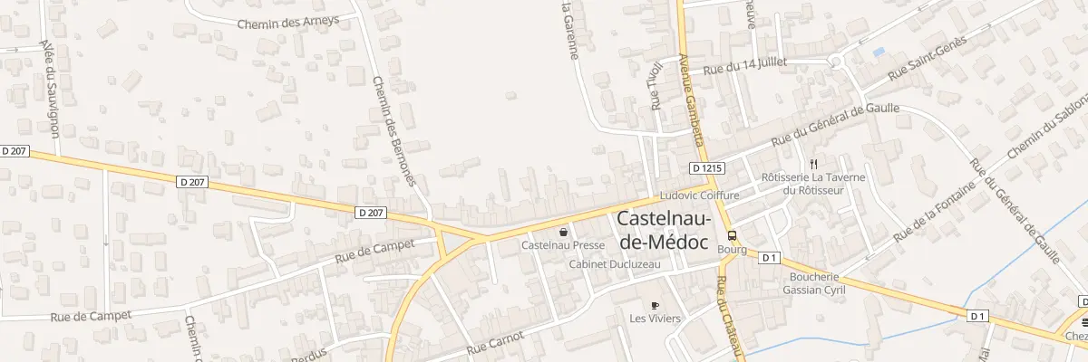 Plan du 25 Rue Victor Hugo à Castelnau-de-Médoc
