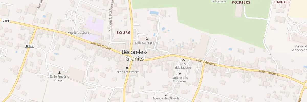 Plan du 2 Rue Saint Louis à Bécon-les-Granits