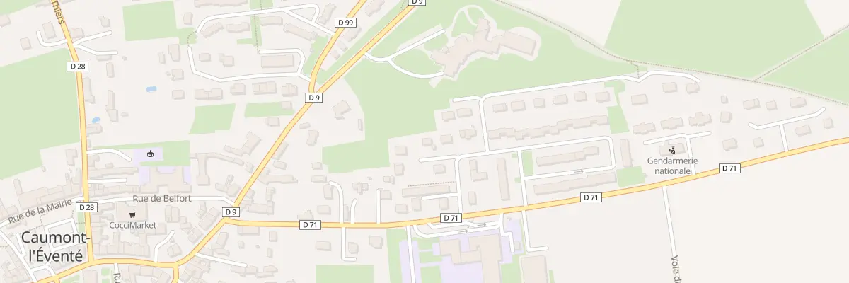 Plan du 43 Rue de la Residence du 8 Mai à Caumont-sur-Aure