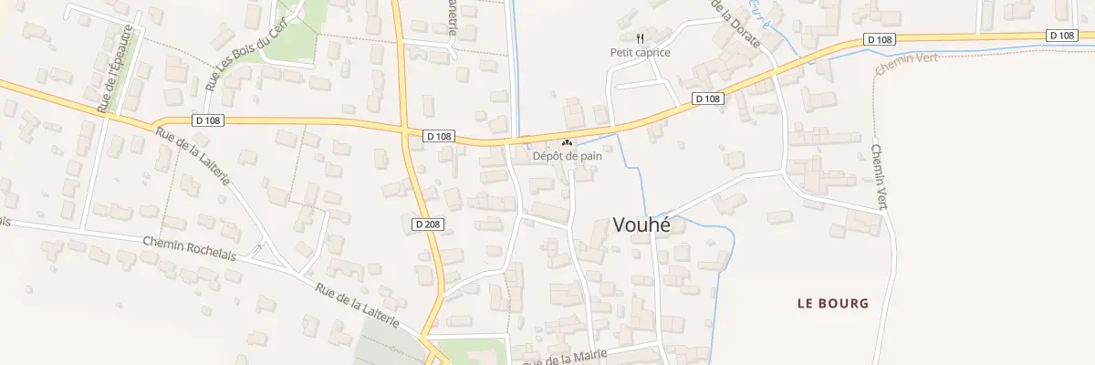 Plan du 8 Rue du Couvent à Vouhé