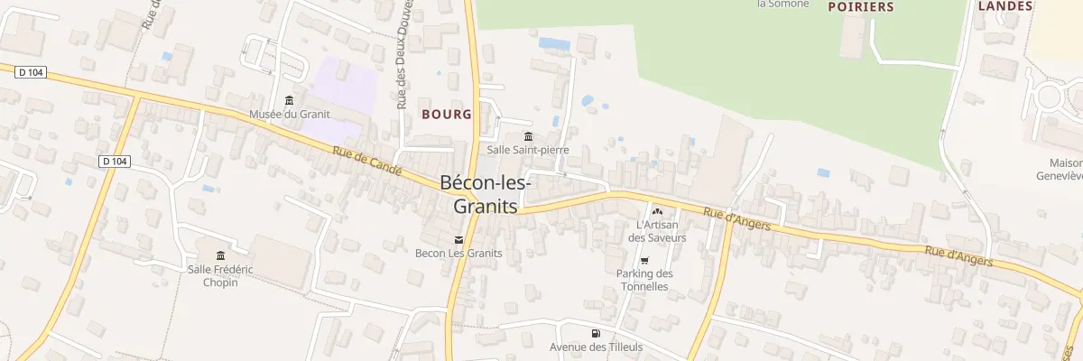 Plan du 2B Rue Saint Louis à Bécon-les-Granits