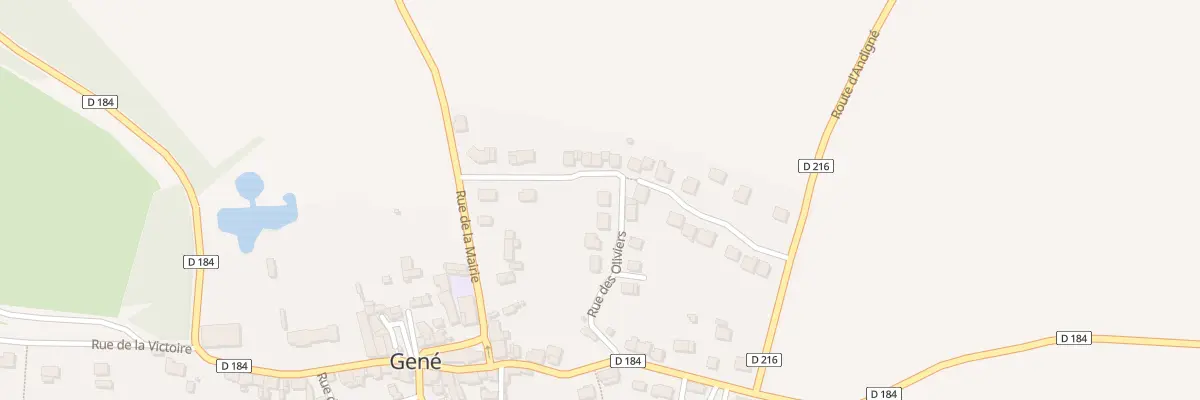 Plan du 2 Rue des Oliviers à Erdre-en-Anjou