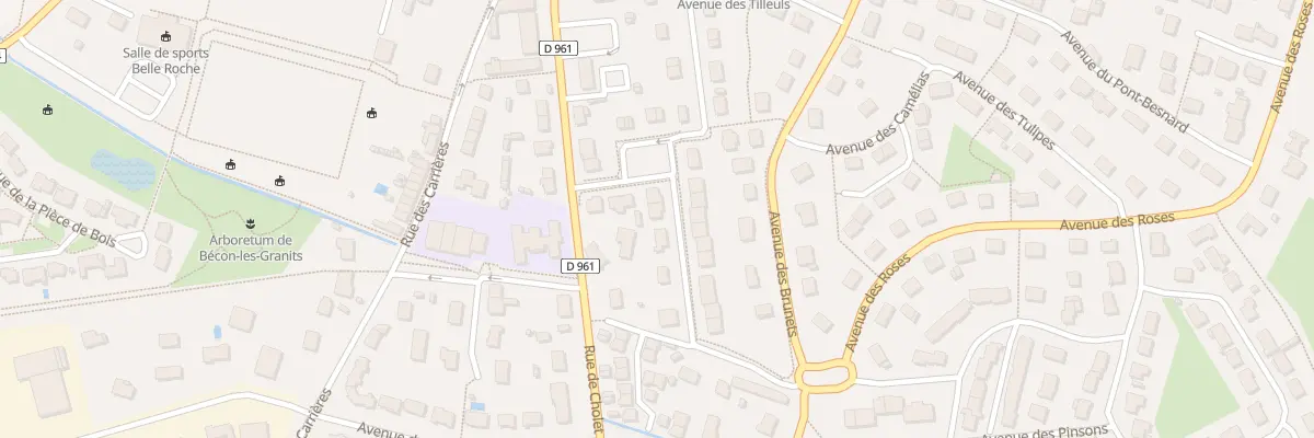 Plan du 4 Av des Marronniers à Bécon-les-Granits