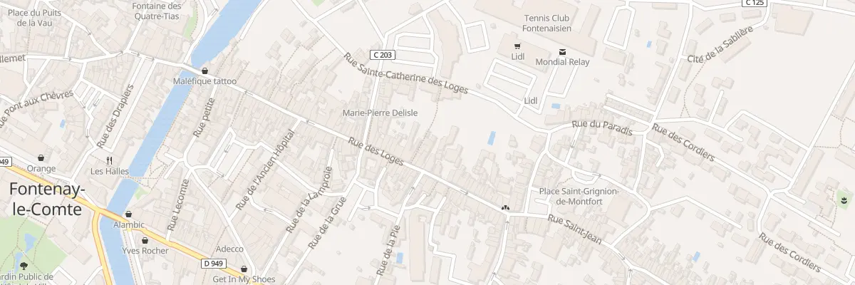 Plan du 10 Rle des Chapeliers à Fontenay-le-Comte