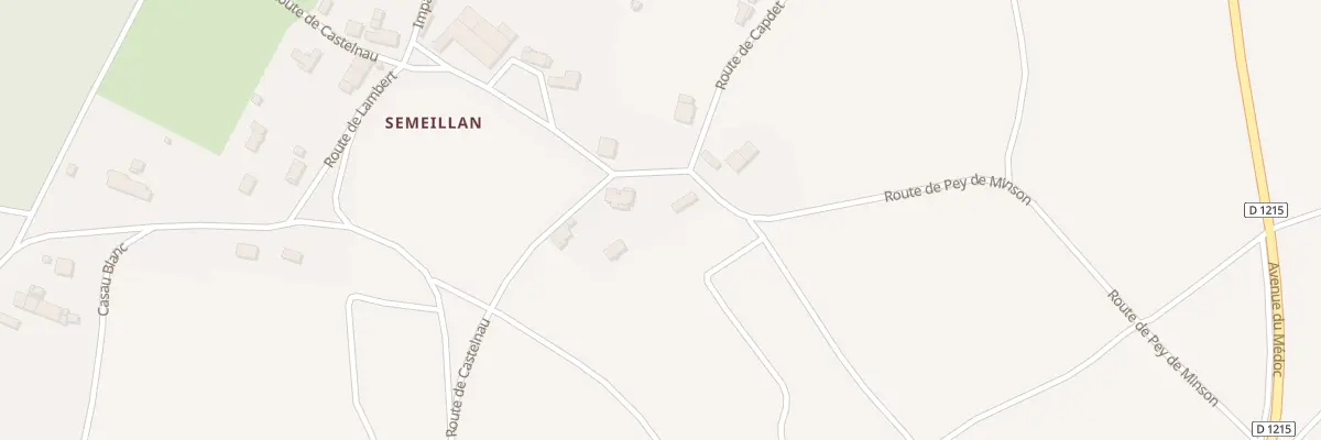 Plan du 3 Rte du Pey de Minson à Listrac-Médoc