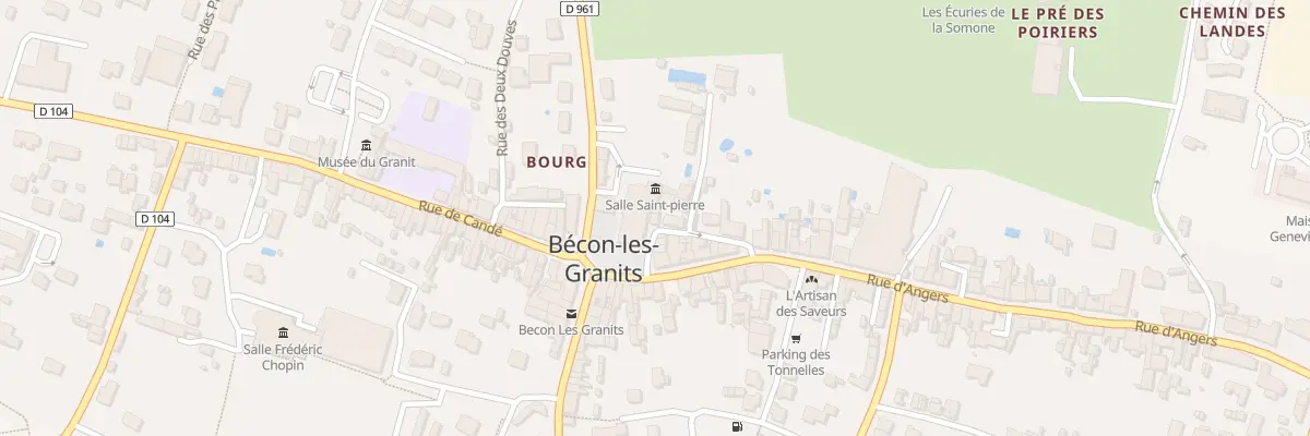 Plan du 1 Rue Saint Louis à Bécon-les-Granits