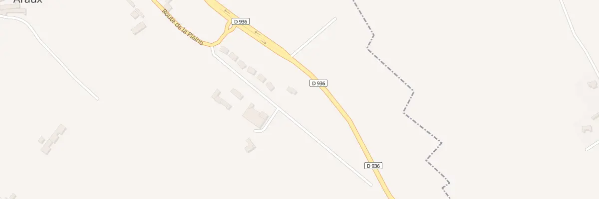 Plan du 10 Rte de la Plaine à Araux