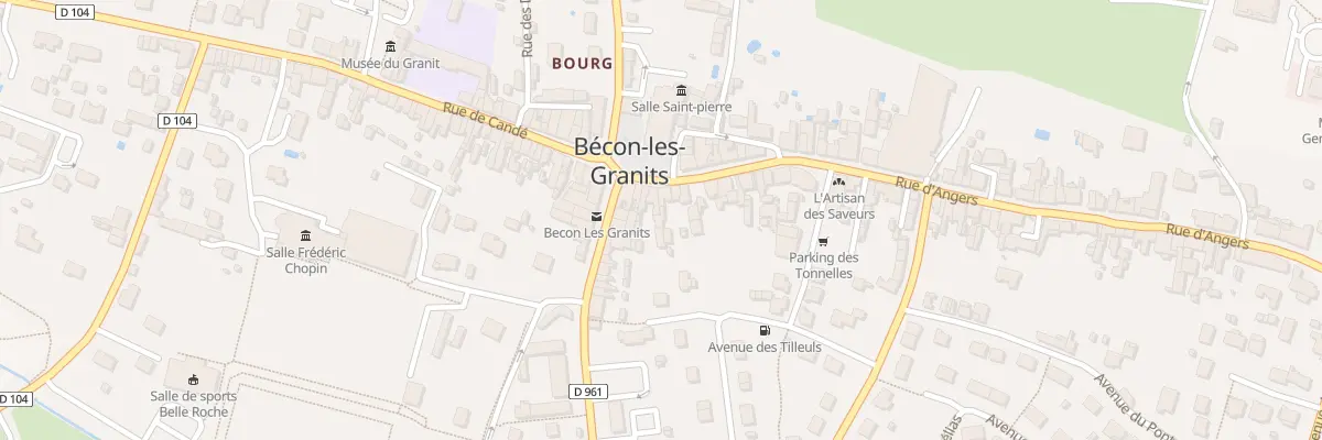 Plan du 10 Pl de l’Eglise à Bécon-les-Granits