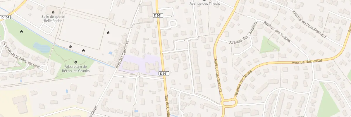 Plan du 4 Sq des Prunus à Bécon-les-Granits