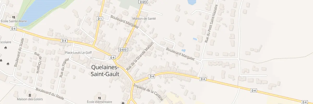 Plan du 4 Bd Margalet à Quelaines-Saint-Gault
