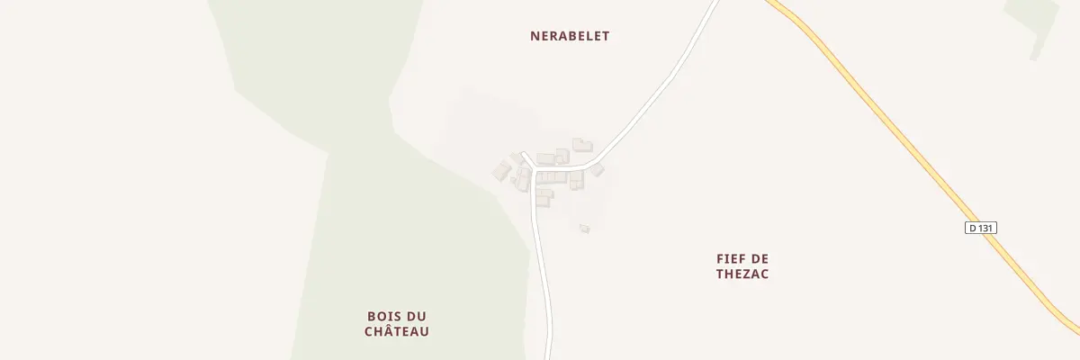 Plan du 8 Rue de Nerabelet Petite à Thézac