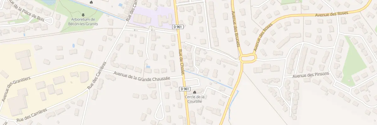 Plan du 29E Rue de Cholet à Bécon-les-Granits