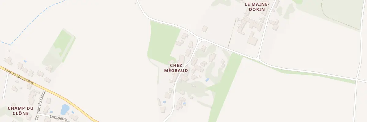 Plan du 23 Rue de Chez Mégraud à Corme-Royal