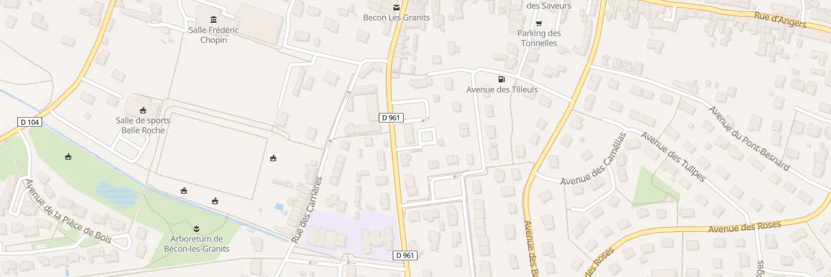 Plan du 19 Rue de Cholet à Bécon-les-Granits