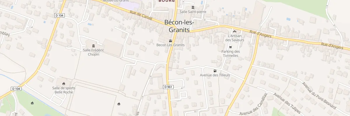 Plan du 11 Rue de Cholet à Bécon-les-Granits