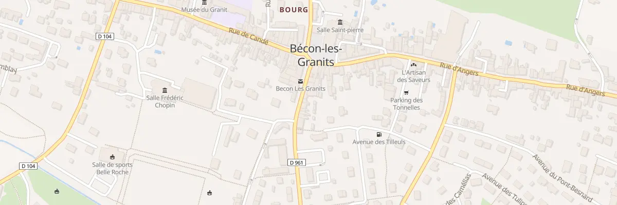Plan du 7 Rue de Cholet à Bécon-les-Granits