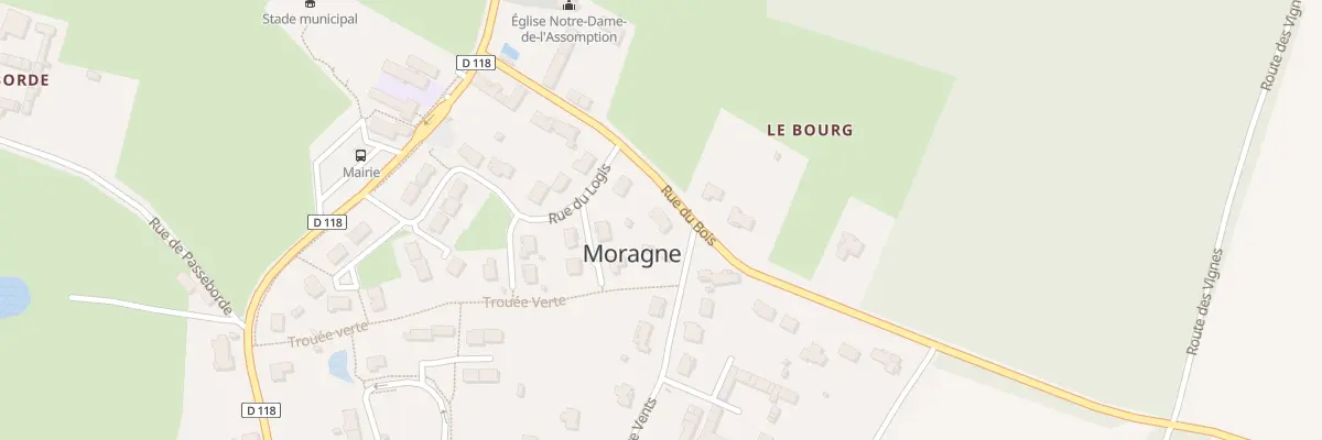 Plan du 6 Rue du Bois à Moragne