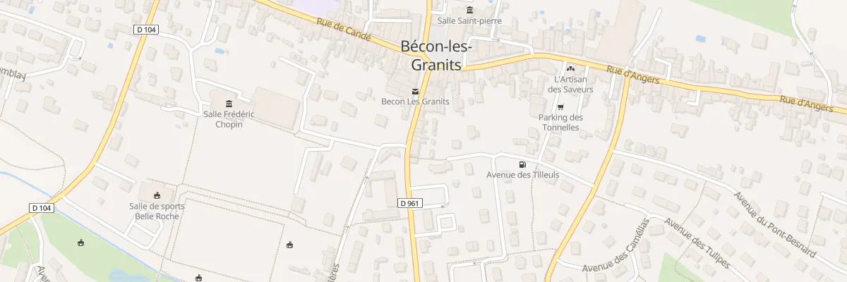 Plan du 13 Rue de Cholet à Bécon-les-Granits