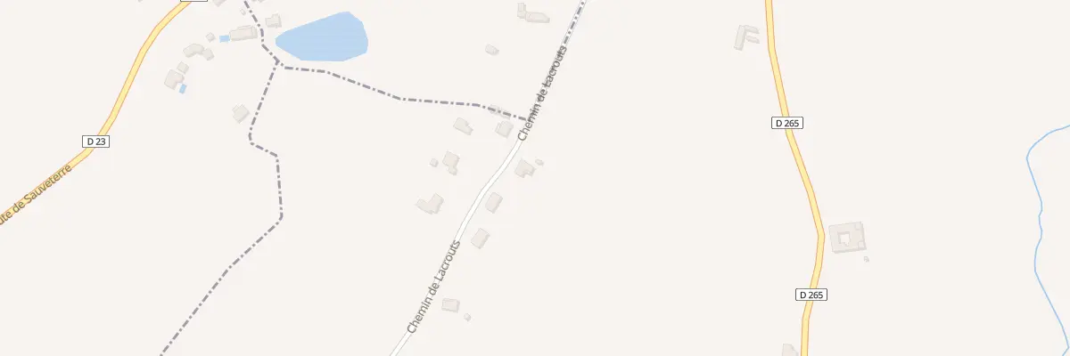 Plan du 5 Che de Lacrouts à Ozenx-Montestrucq