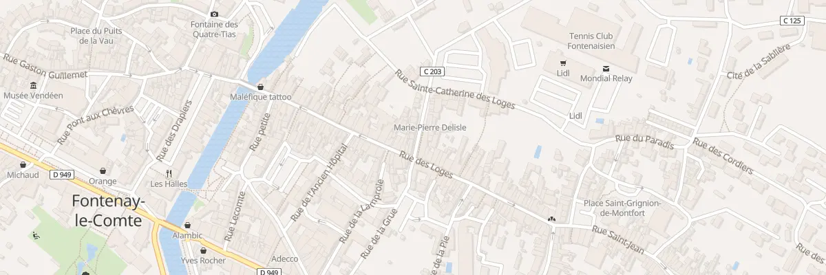 Plan du 3 Rue des horts à Fontenay-le-Comte