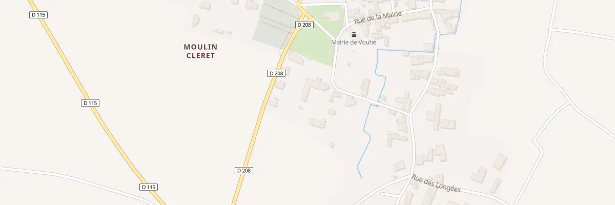 Plan du 2 Rue du Stade à Vouhé