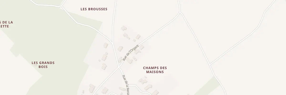 Plan de la Rue de l’Orgerit à Romegoux