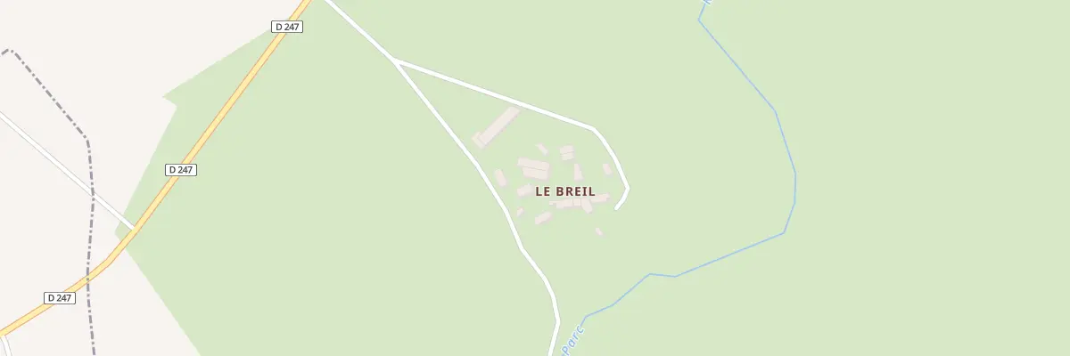 Plan du 1 Le Breil à Brecé