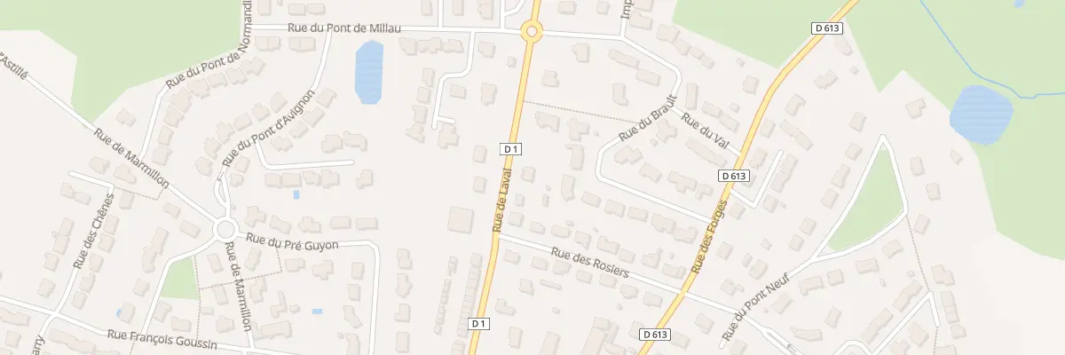 Plan du 28 Rue de Laval à Quelaines-Saint-Gault