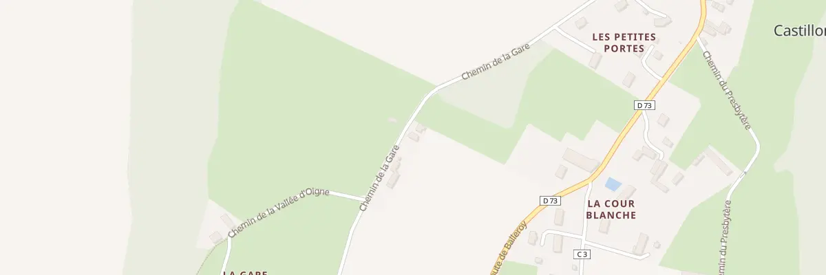 Plan du 387 Che de la Gare à Castillon