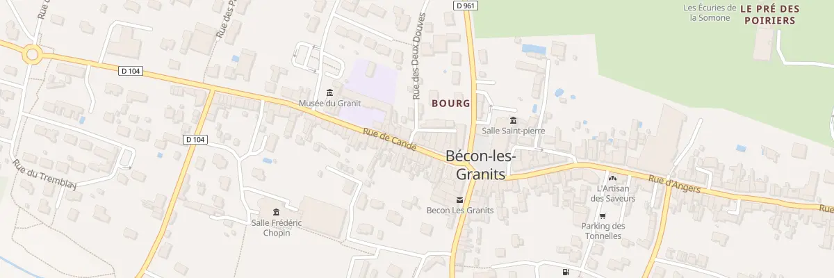 Plan du 8 Rue de Candé à Bécon-les-Granits