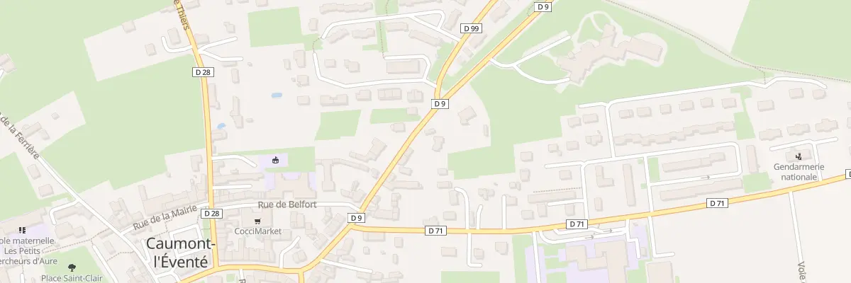 Plan du 23 Rte de Caen (Caumont) à Caumont-sur-Aure