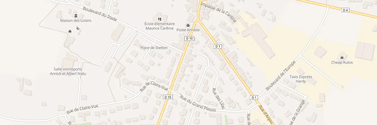 Plan du 11 Rue de la Mairie à Quelaines-Saint-Gault