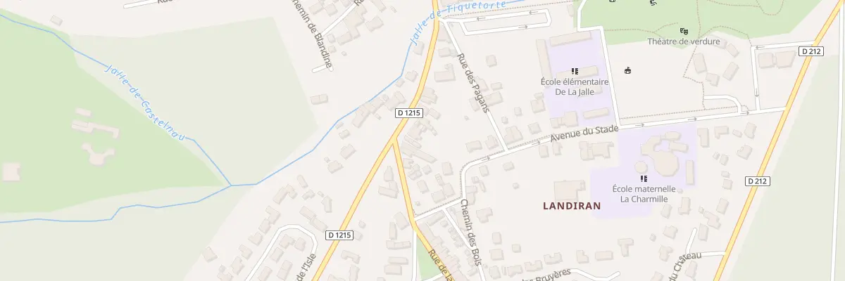 Plan du 16 Rue de Landiran à Castelnau-de-Médoc