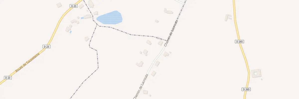 Plan du 10B Che de Lacrouts à Ozenx-Montestrucq