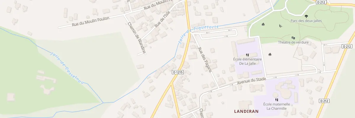 Plan du 3 Rue de Landiran à Castelnau-de-Médoc